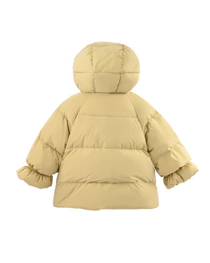 kids atelier mimi tutu Yellow Glow Heart-Pocket Puffer Jacket