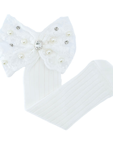kidsatelier-mimitutu-Pearl-Ribbon-Rhinestone-Bow-Socks