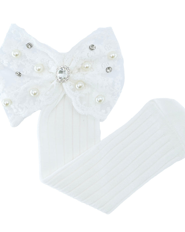 kidsatelier-mimitutu-Pearl-Ribbon-Rhinestone-Bow-Socks