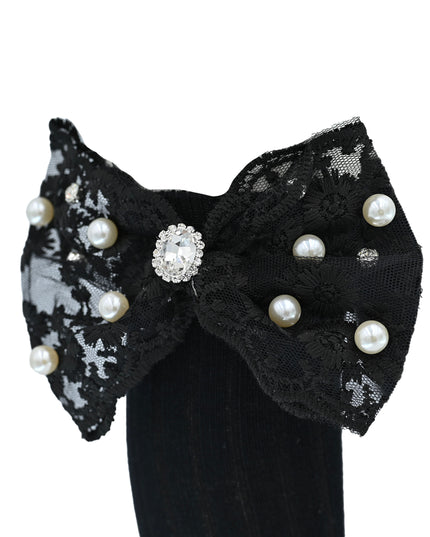 kidsatelier-mimitutu-Pearl-Ribbon-Rhinestone-Bow-Socks