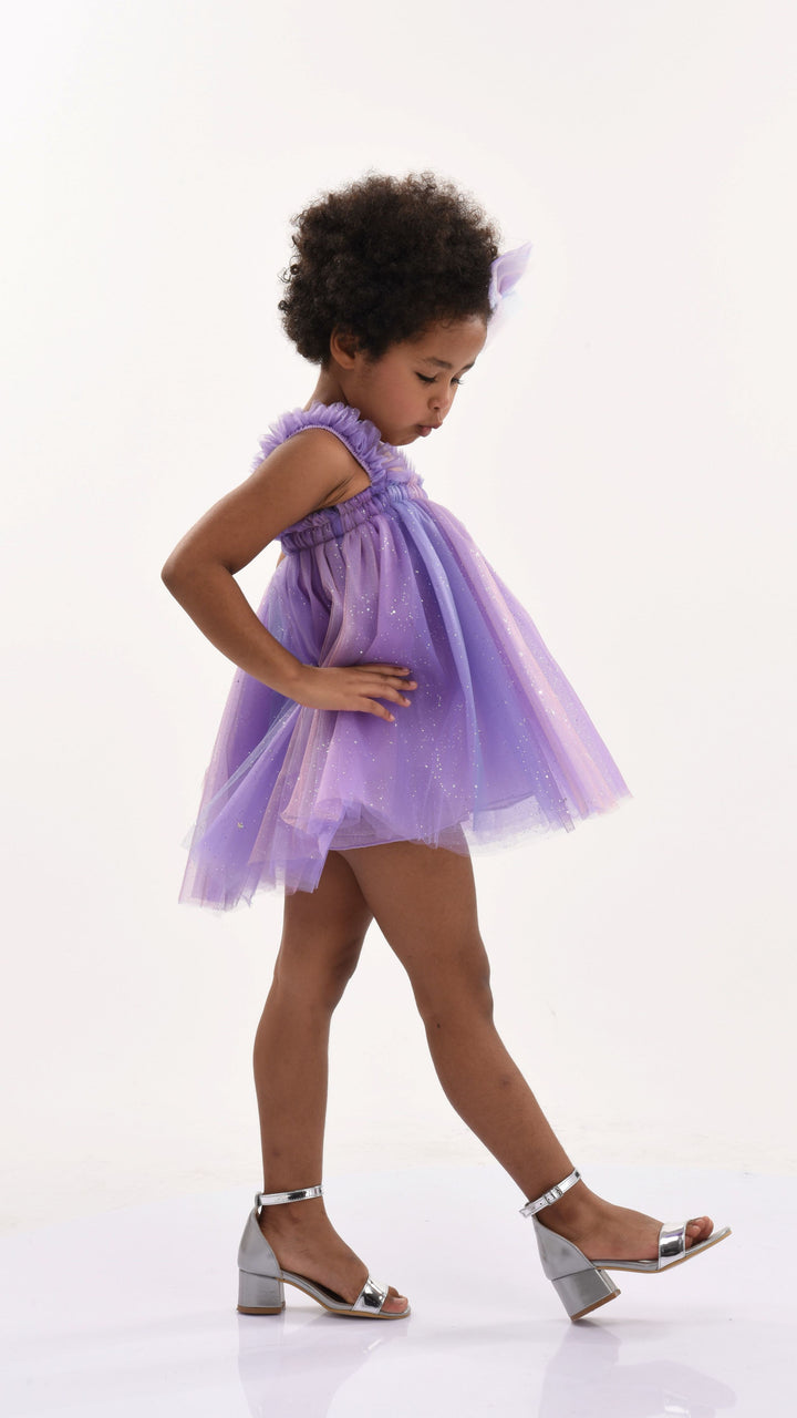 Purple Luna Glitter Summer Dress