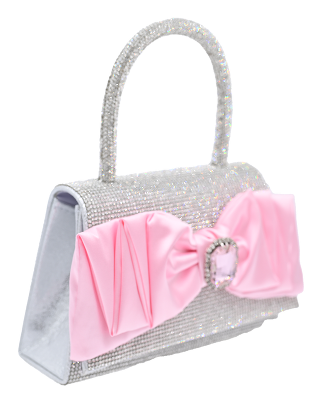 kidsatelier-mimitutu-Pink-Bow-Accented-Silver-Rhinestone-Handbag