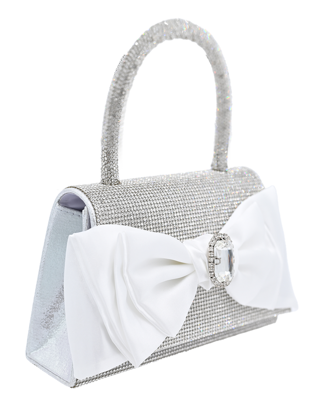 kidsatelier-mimitutu-White-Bow-Accented-Silver-Rhinestone-Handbag
