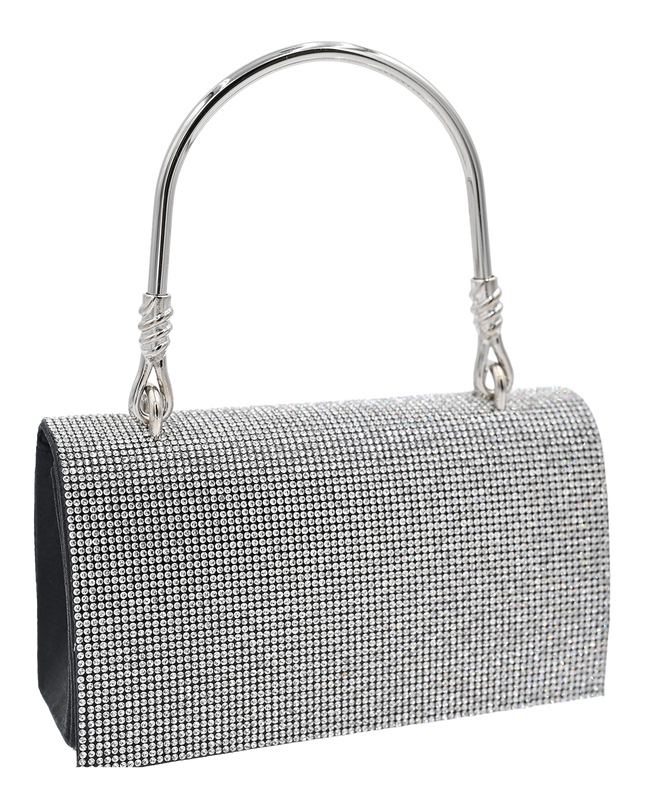 kidsatelier-mimitutu-Silver-Rhinestone-Black-Base-Foldover-Handbag