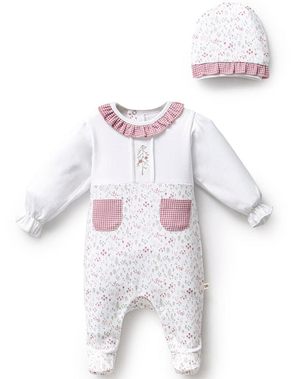 Kids Atelier-Moi Moi-Pink Gingham Flower Ruffle Set