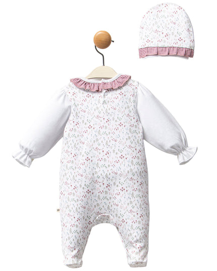 Kids Atelier-Moi Moi-Pink Gingham Flower Ruffle Set