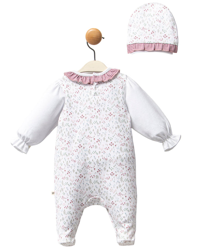 Kids Atelier-Moi Moi-Pink Gingham Flower Ruffle Set