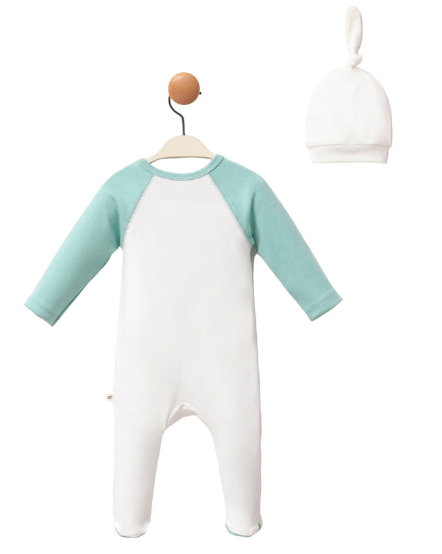 Kids Atelier-Moi Moi-Teal Love The Planet One-Piece Set