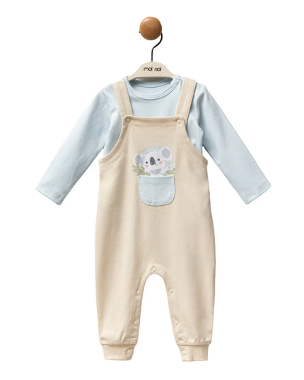 Kids Atelier-Moi Moi-Beige Koala One-Piece Set