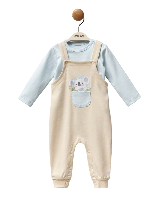 Kids Atelier-Moi Moi-Beige Koala One-Piece Set