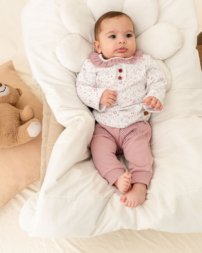 Kids Atelier-Moi Moi-Mauve Flower Garden Outfit Set