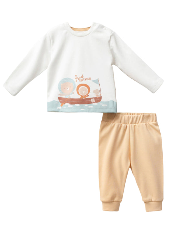 Kids Atelier-Moi Moi-Beige Great Adventure Bear Set