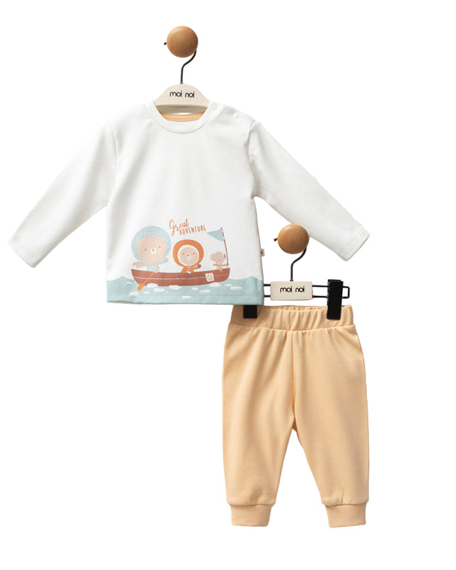Kids Atelier-Moi Moi-Beige Great Adventure Bear Set
