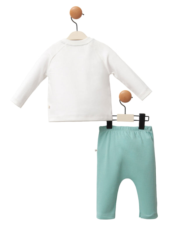 Kids Atelier-Moi Moi-Teal Tiger Outfit Set