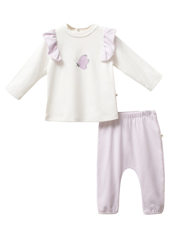 Kids Atelier-Moi Moi-Purple Butterfly Outfit Set