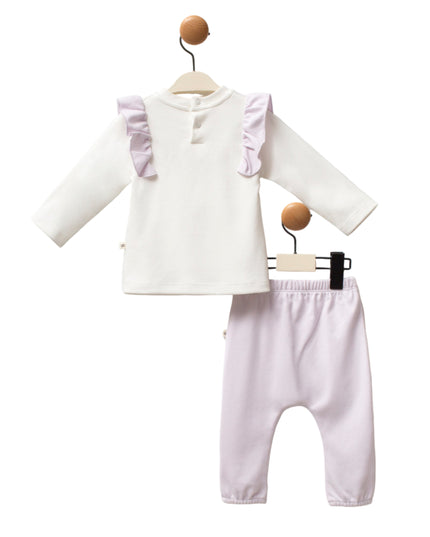 Kids Atelier-Moi Moi-Purple Butterfly Outfit Set