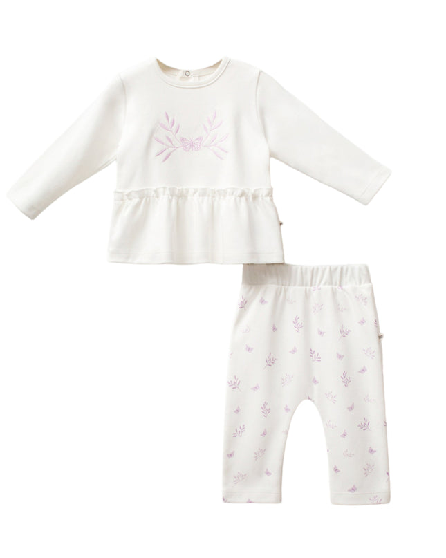 Kids Atelier-Moi Moi-Pink Butterfly Outfit Set