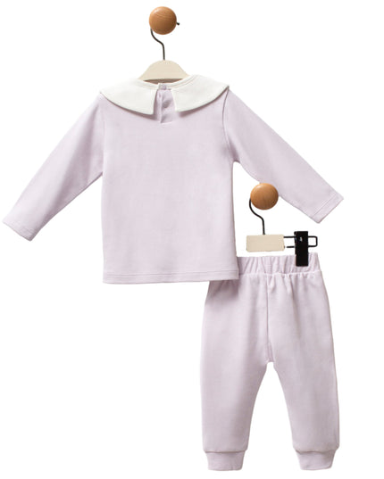 Kids atelier-Lilac Butterfly Flower Outfit Set