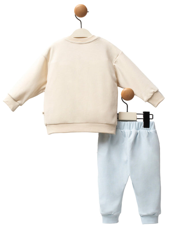 Kids atelier-Moi Moi-Beige Koala Sweat Set