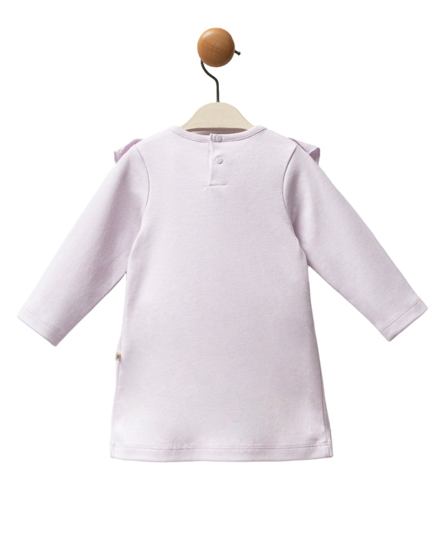 Kids atelier-Moi Moi-Lilac Butterfly Neckline Ruffle Top