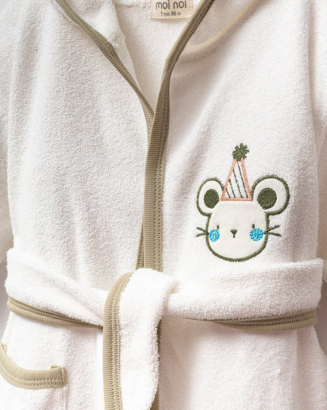 Kids Atelier-Moi Moi-Ivory Mouse Party Robe