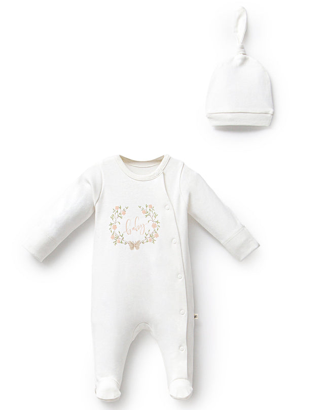 Kids Atelier-Moi Moi-Ivory Flower Garland Outfit Set