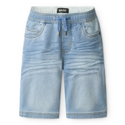 Kids Atelier-Molo-Ali Soft Denim Blue Shorts