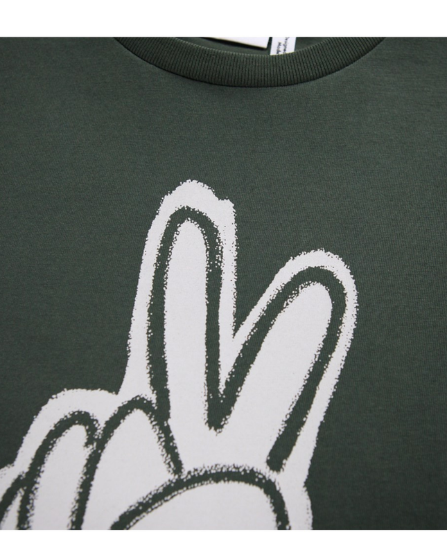 Kids Atelier-Molo-Riley Handy Peace Short Sleeve T-Shirt