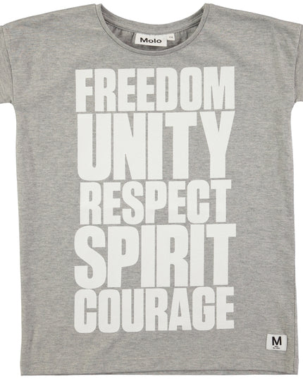 Kids Atelier-Molo-Grey Melange t-shirt