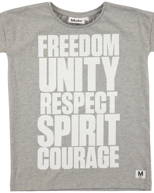 Kids Atelier-Molo-Grey Melange t-shirt
