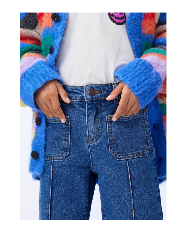 Kids Atelier-Molo-Adina Washed Vintage Jeans