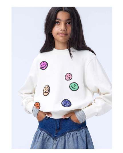 Kids Atelier-Molo-Kid Girl Buttercream Marge Sweatshirt