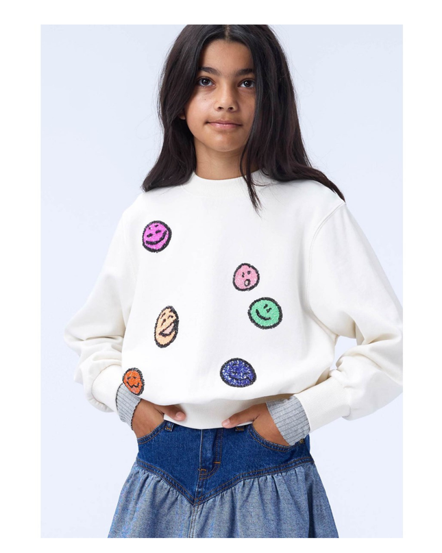 Kids Atelier-Molo-Kid Girl Buttercream Marge Sweatshirt