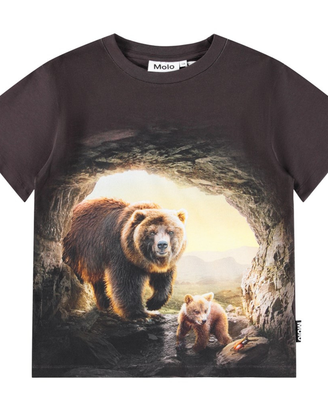 Kids Atelier-Molo-Riley Cave Bears Short Sleeve T-Shirt