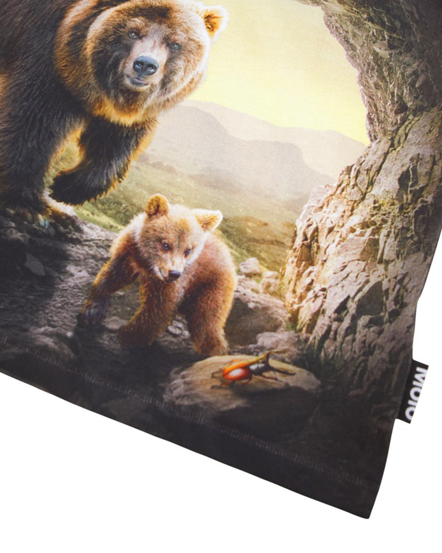 Kids Atelier-Molo-Riley Cave Bears Short Sleeve T-Shirt