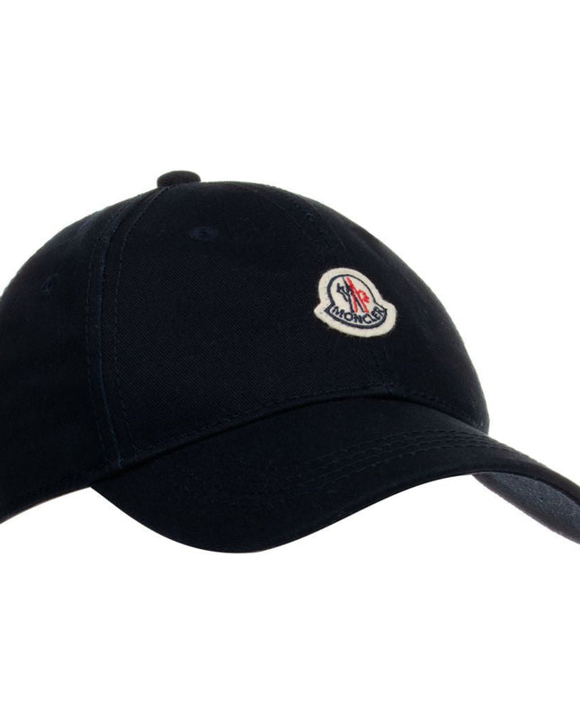Kids Atelier-Moncler-Cotton Gabardine Baseball Cap