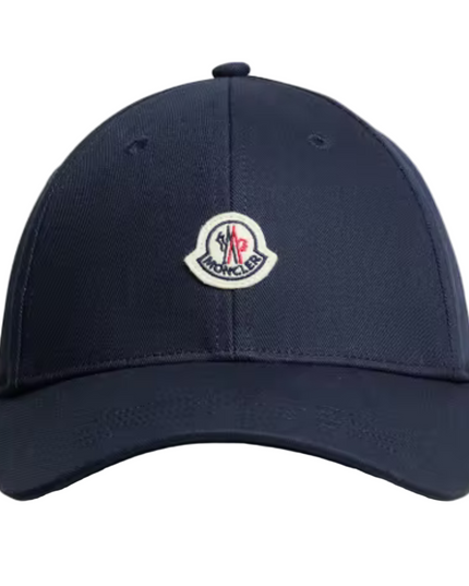 Kids Atelier-Moncler-Cotton Gabardine Baseball Cap