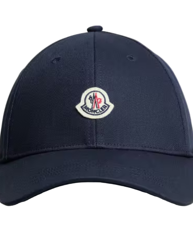 Kids Atelier-Moncler-Cotton Gabardine Baseball Cap