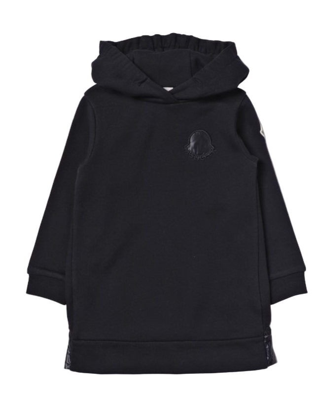 Kids Atelier-Moncler-Navy Blue Sweatshirt Dress