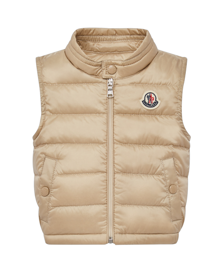 Kids Atelier-Moncler-Beige Amaury Down Gilet
