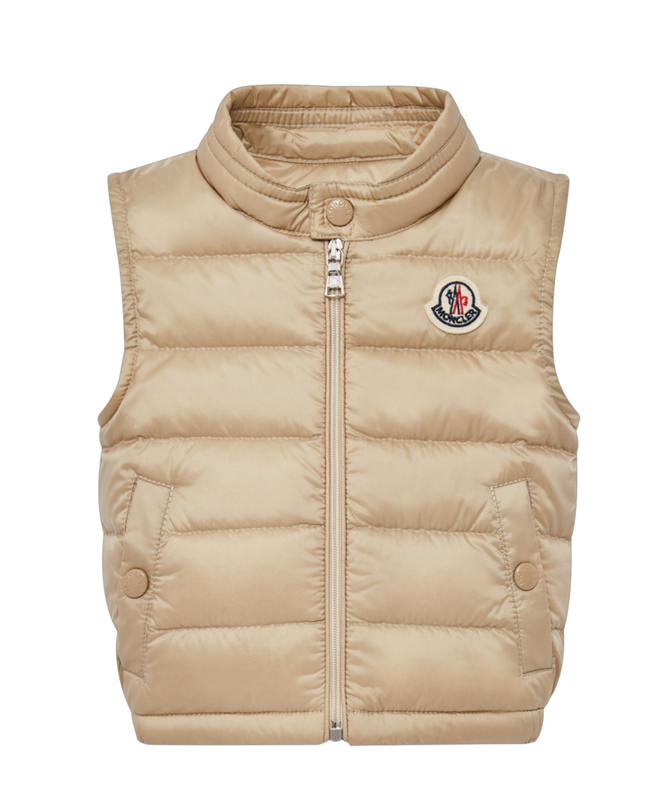 Kids Atelier-Moncler-Beige Amaury Down Gilet