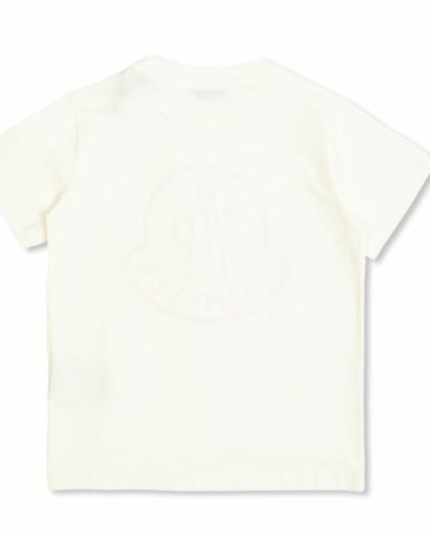 Kids Atelier-Moncler-Ivory Short Sleeve T-Shirt