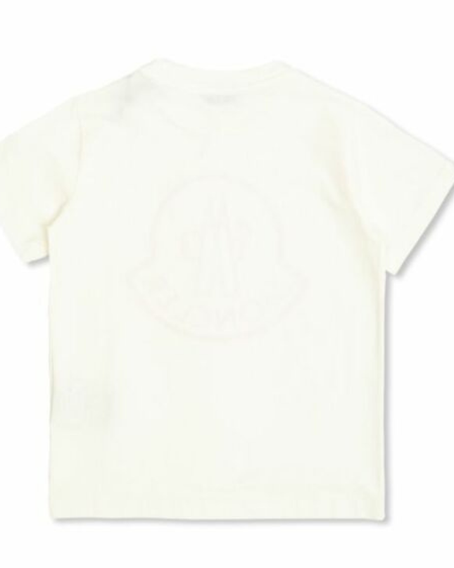 Kids Atelier-Moncler-Ivory Short Sleeve T-Shirt