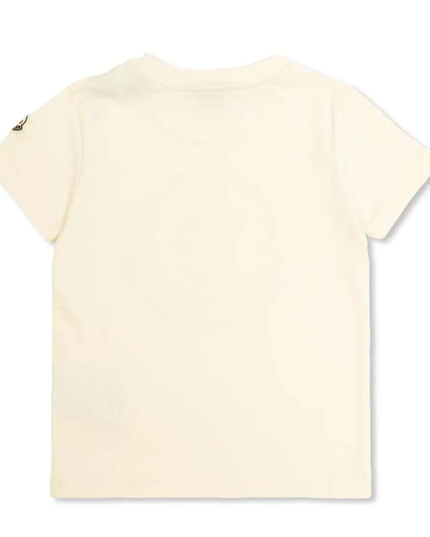 Kids Atelier-Moncler-Cream Short Sleeve T-Shirt