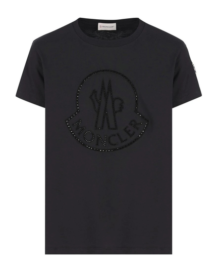 Kids Atelier-Moncler-Logo Patch Crewneck T-shirt