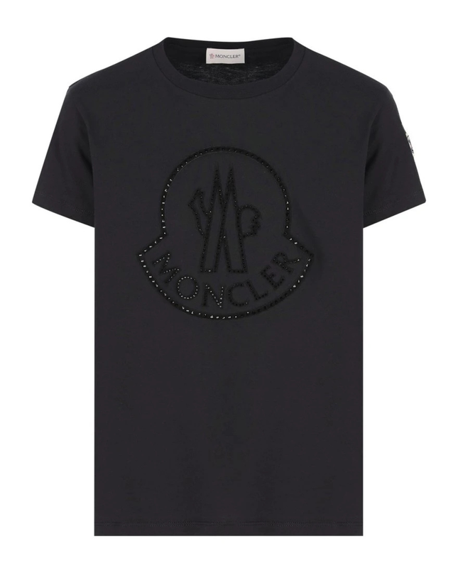 Kids Atelier-Moncler-Logo Patch Crewneck T-shirt