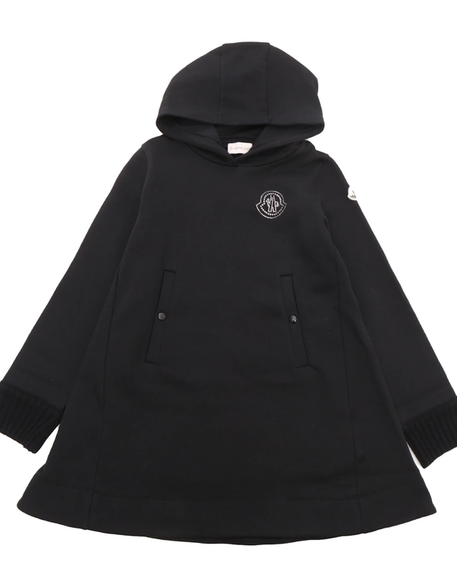 Kids Atelier-Moncler-Black Jacket Dress