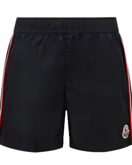 Kids atelier-Moncler-Tricolor-Trimmed Swim Shorts