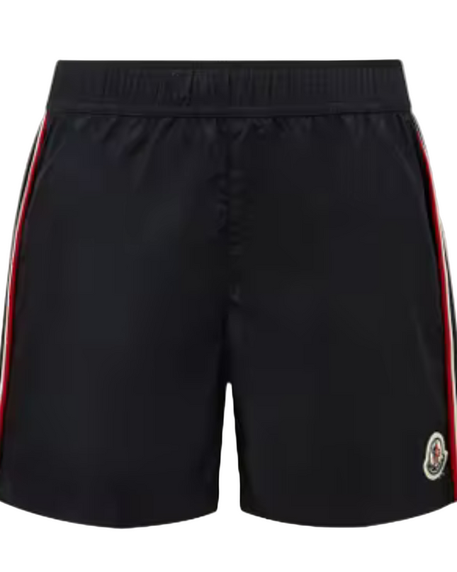 Kids atelier-Moncler-Tricolor-Trimmed Swim Shorts