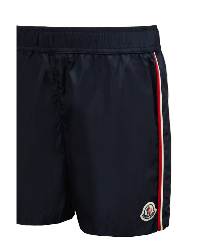 Kids atelier-Moncler-Tricolor-Trimmed Swim Shorts